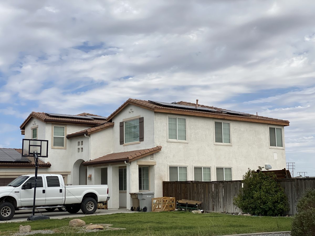 Residential solar in Hesperia, CA installed by Van Mierlo Builders and Solar