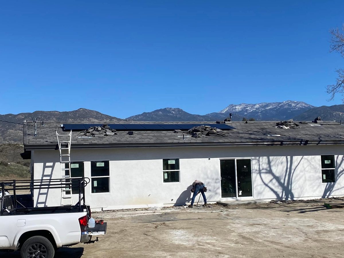 Residential solar in High Desert, CA installed by Van Mierlo Builders and Solar